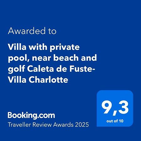 Villa With Private Pool, Near Beach And Golf Caleta De Fuste- Villa Charlotte Costa De Antigua Luaran gambar